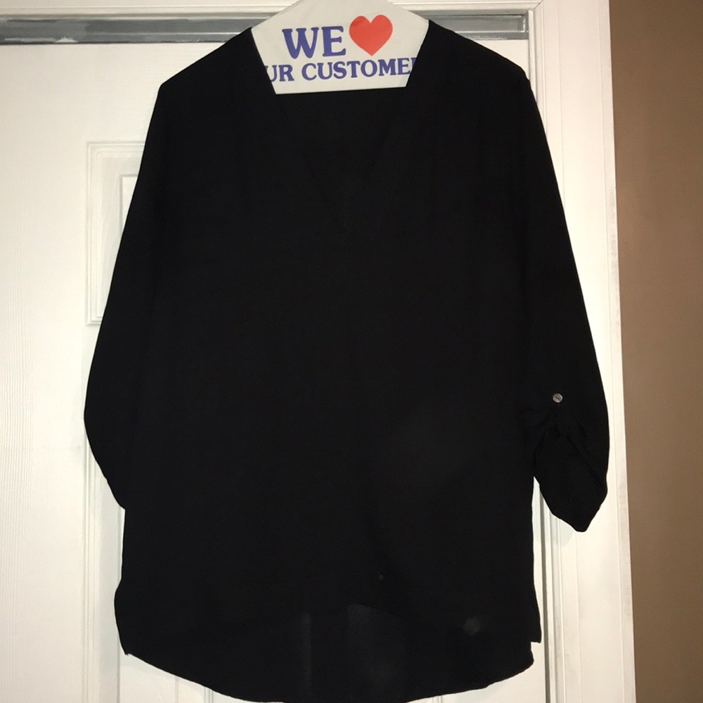 Express black 3/4 sleeve shirt